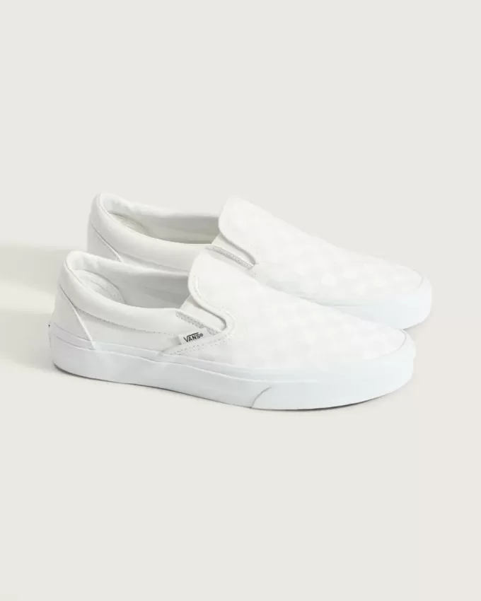 Zapato clásico sin cordones con diseño de cuadros