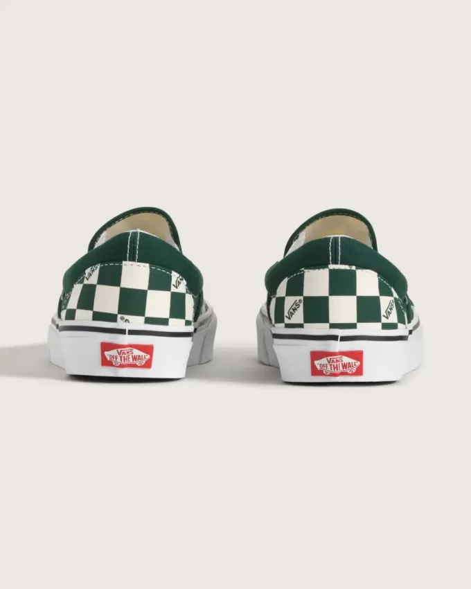Zapato clásico sin cordones con diseño de cuadros