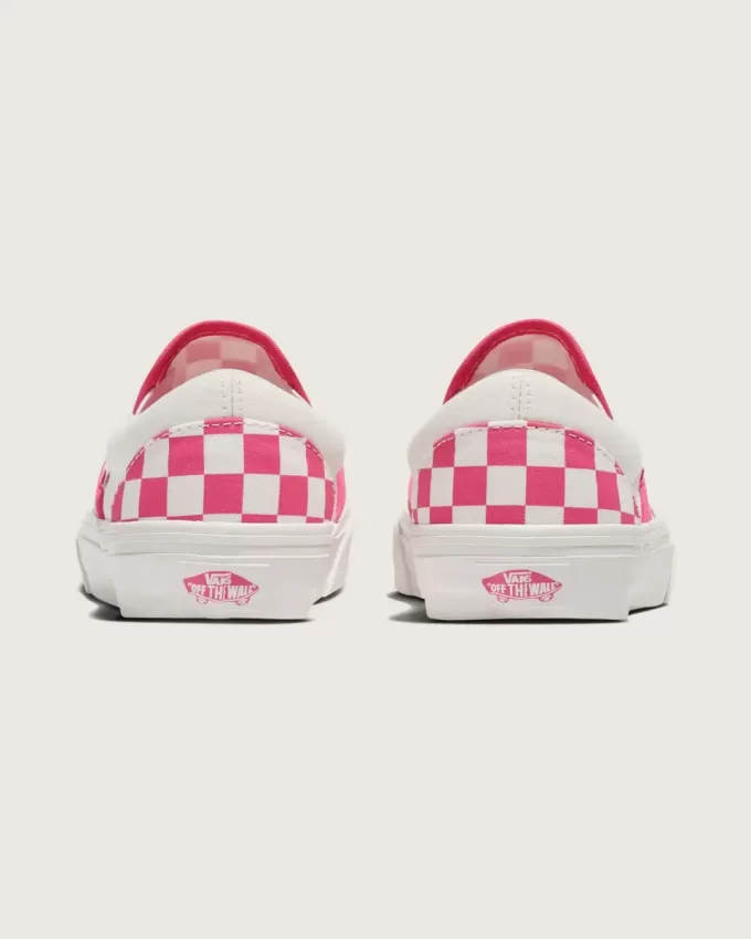 Zapato clásico sin cordones con diseño de cuadros
