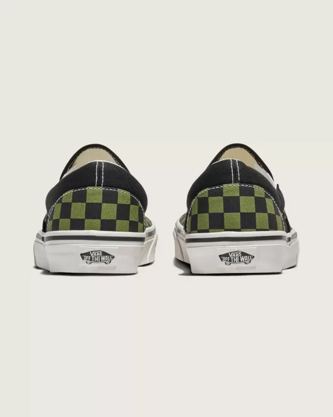 Zapato clásico sin cordones con diseño de cuadros