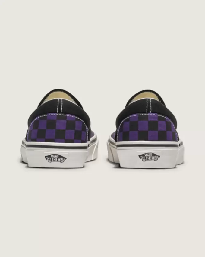 Zapato clásico sin cordones con diseño de cuadros