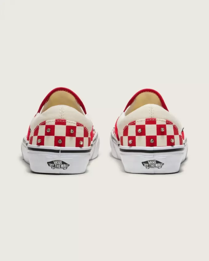 Zapato clásico sin cordones con diseño de cuadros
