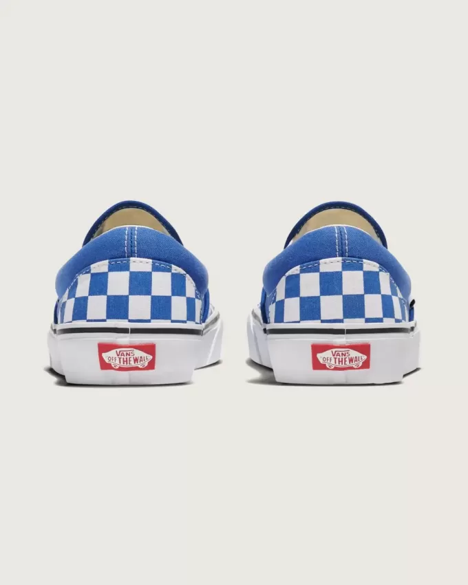 Zapato clásico sin cordones con diseño de cuadros
