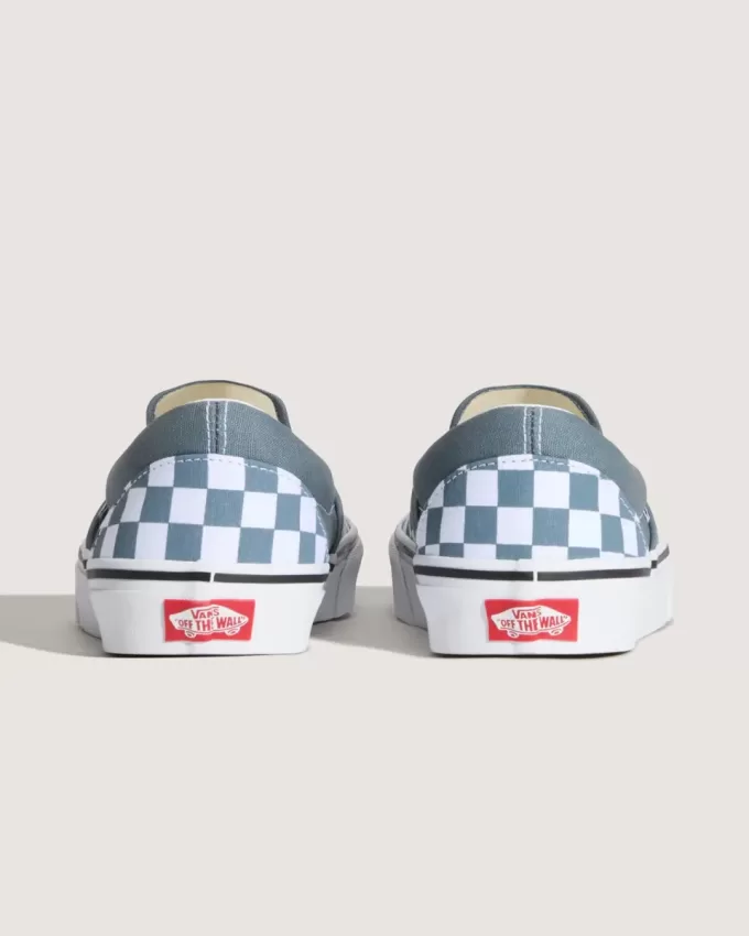 Zapato clásico sin cordones con diseño de cuadros
