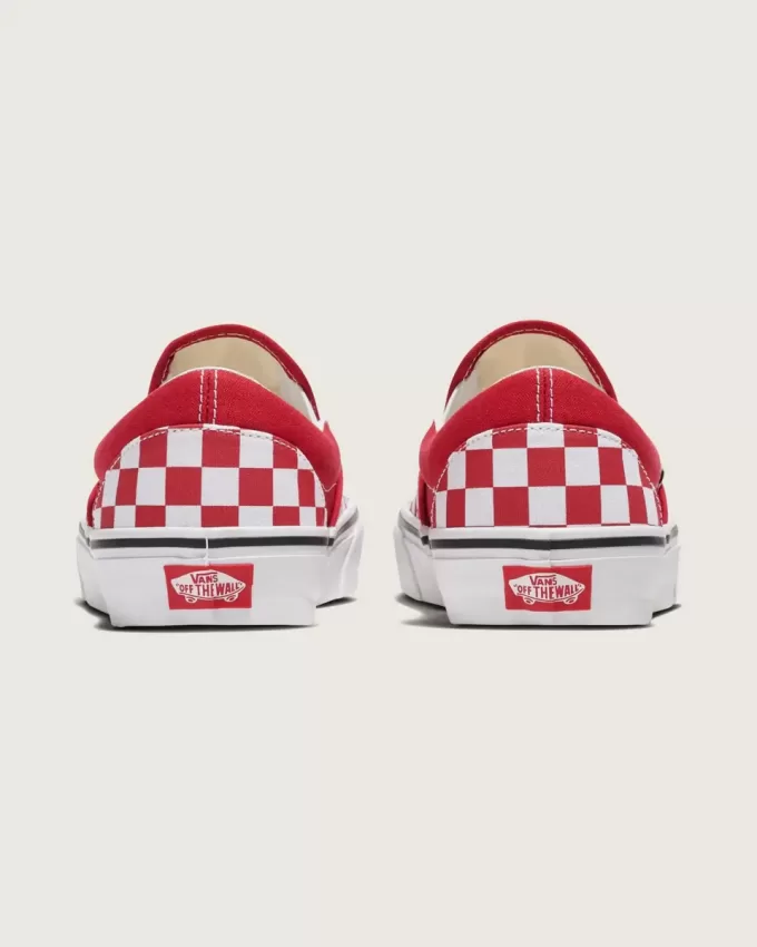 Zapato clásico sin cordones con diseño de cuadros