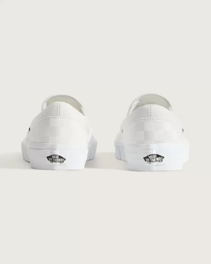 Zapato clásico sin cordones con diseño de cuadros