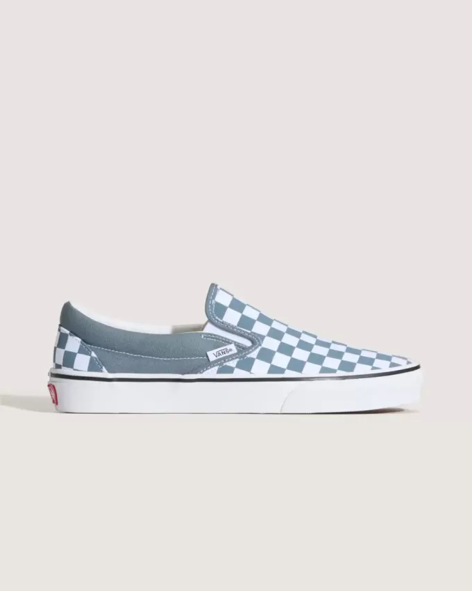 Zapato clásico sin cordones con diseño de cuadros