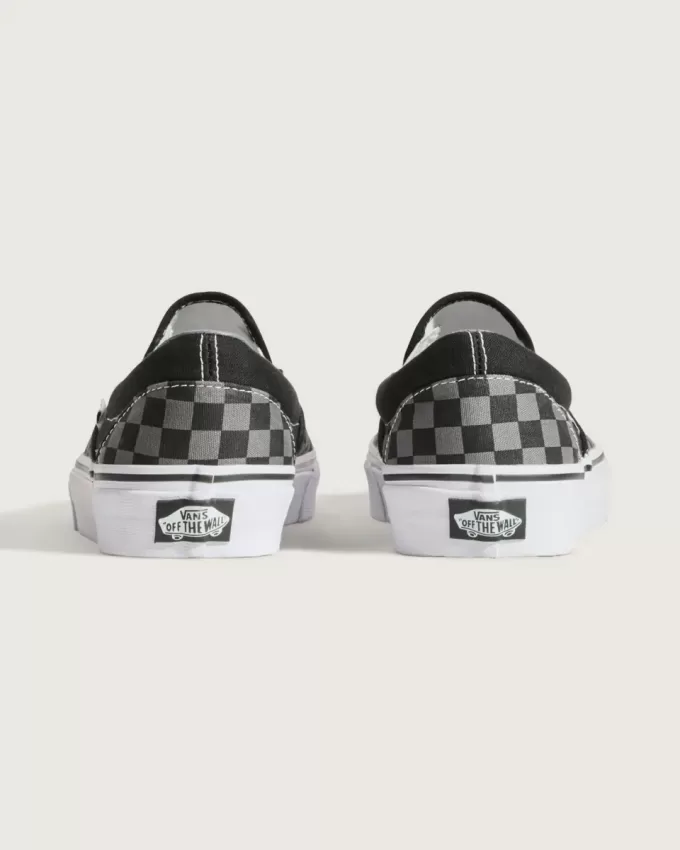 Zapato clásico sin cordones con diseño de cuadros