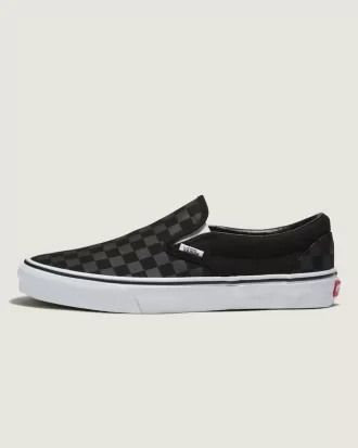 Zapato clásico sin cordones con diseño de cuadros anchos Customs