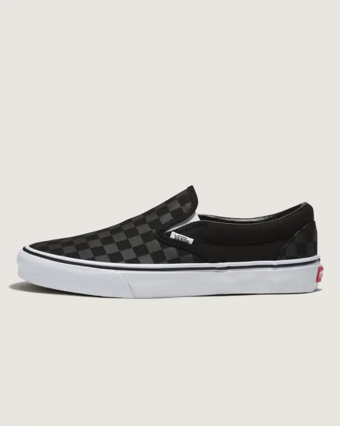Zapato clásico sin cordones con diseño de cuadros anchos Customs