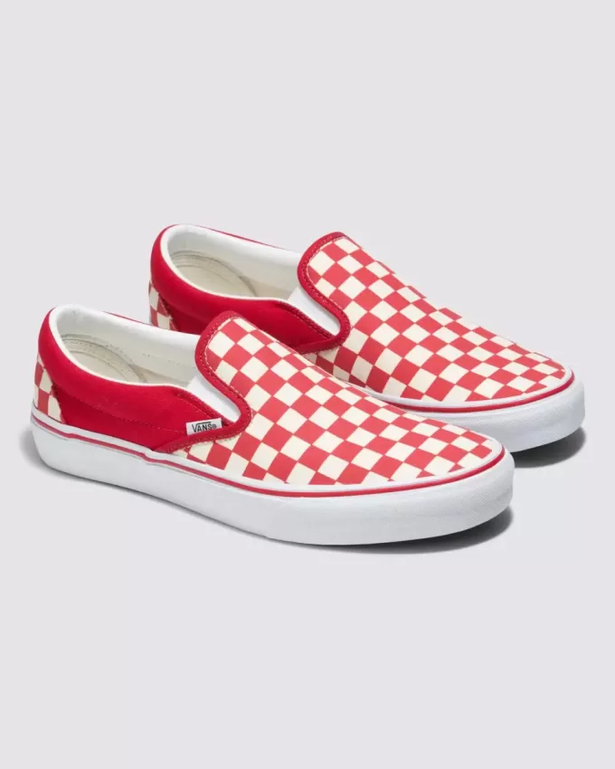 Zapato clásico sin cordones con diseño de cuadros anchos Customs
