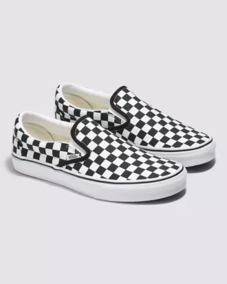 Zapato clásico sin cordones con diseño de cuadros anchos Customs