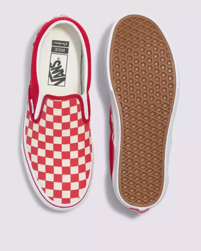 Zapato clásico sin cordones con diseño de cuadros anchos Customs