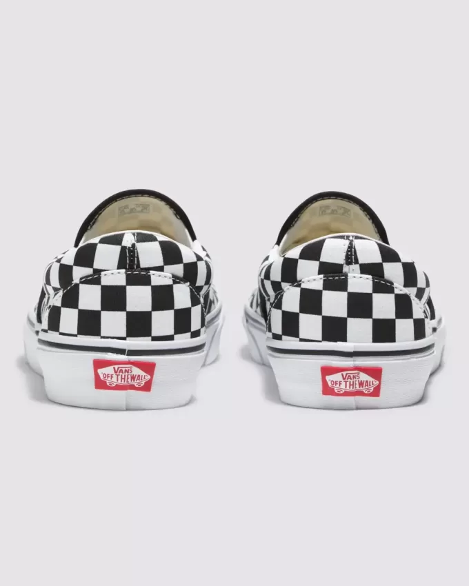 Zapato clásico sin cordones con diseño de cuadros anchos Customs
