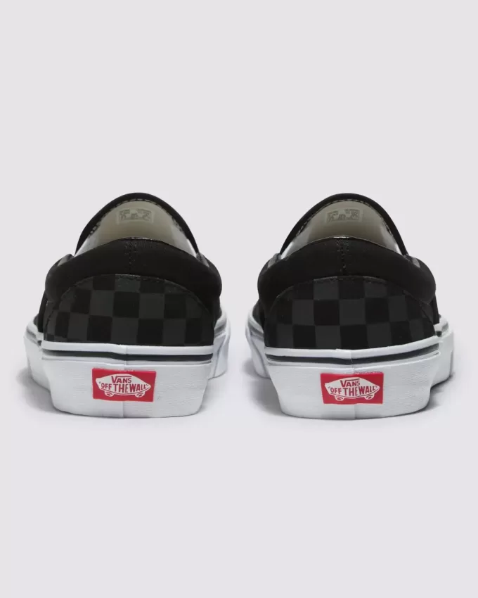 Zapato clásico sin cordones con diseño de cuadros anchos Customs
