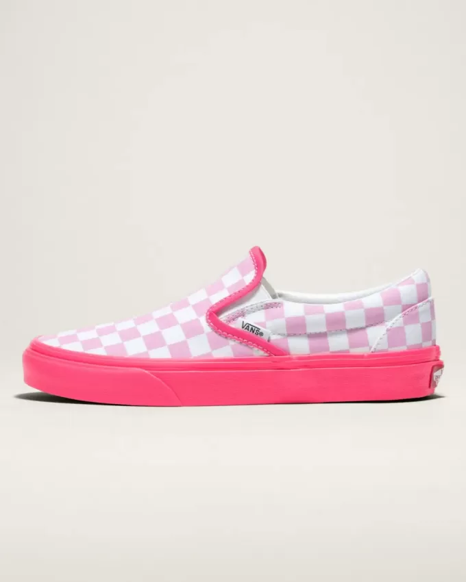 Zapato clásico sin cordones con diseño de cuadros Customs