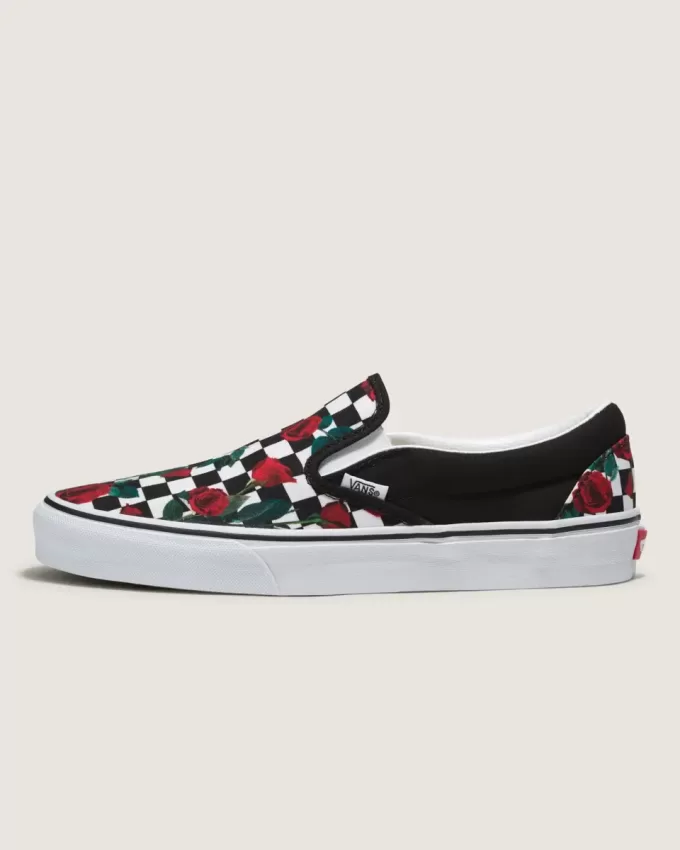 Zapato clásico sin cordones con diseño de cuadros Customs