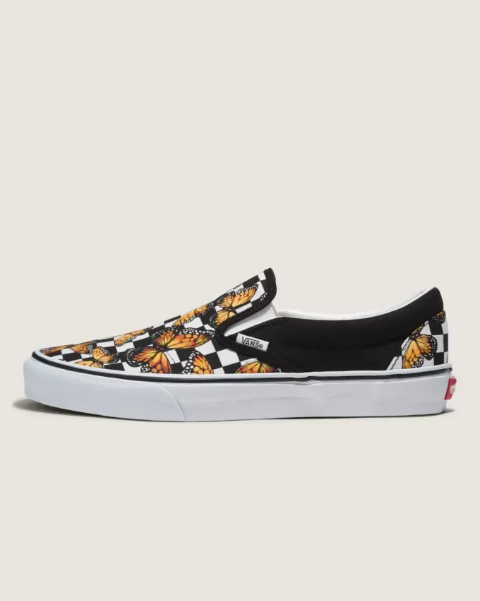 Zapato clásico sin cordones con diseño de cuadros Customs
