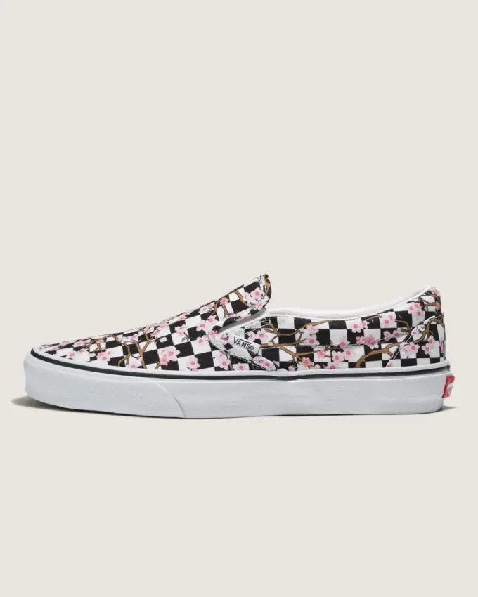 Zapato clásico sin cordones con diseño de cuadros Customs