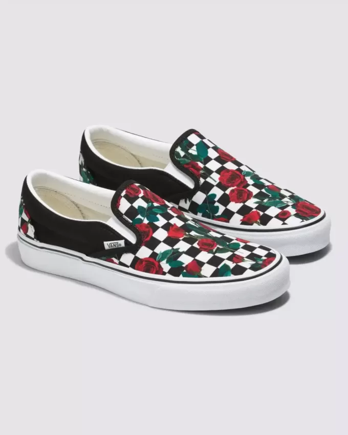 Zapato clásico sin cordones con diseño de cuadros Customs
