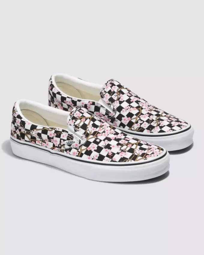 Zapato clásico sin cordones con diseño de cuadros Customs