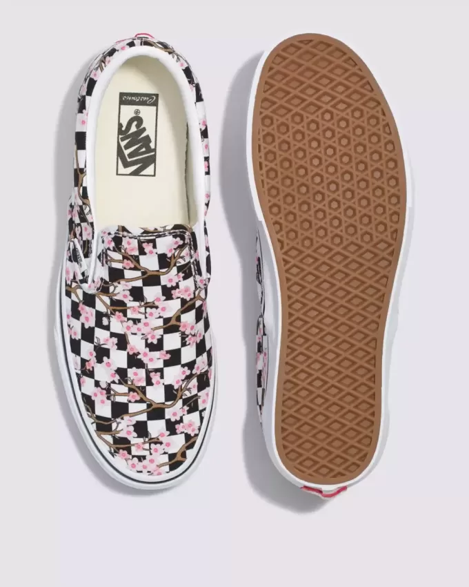 Zapato clásico sin cordones con diseño de cuadros Customs