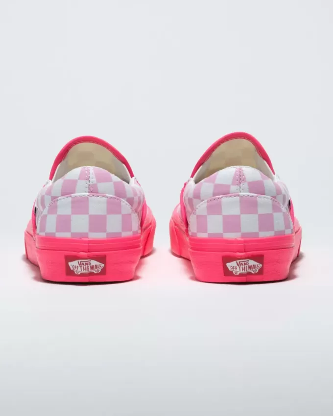 Zapato clásico sin cordones con diseño de cuadros anchos Customs