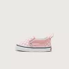 Zapato clásico sin cordones con diseño de cuadros en V para niños pequeños