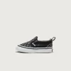 Zapato clásico sin cordones con diseño de cuadros en V para niños pequeños