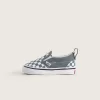 Zapato clásico sin cordones con diseño de cuadros en V para niños pequeños