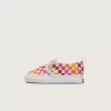 Zapato clásico sin cordones con diseño de cuadros en V para niños pequeños