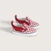 Zapato clásico sin cordones con diseño de cuadros en V para niños pequeños
