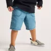 Zapato clásico sin cordones con diseño de cuadros en V para niños pequeños