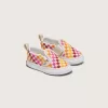 Zapato clásico sin cordones con diseño de cuadros en V para niños pequeños