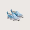 Zapato clásico sin cordones con diseño de cuadros en V para niños pequeños
