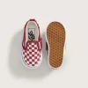 Zapato clásico sin cordones con diseño de cuadros en V para niños pequeños