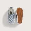 Zapato clásico sin cordones con diseño de cuadros en V para niños pequeños