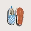 Zapato clásico sin cordones con diseño de cuadros en V para niños pequeños