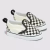 Zapato clásico sin cordones con diseño de cuadros en V para niños pequeños