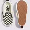 Zapato clásico sin cordones con diseño de cuadros en V para niños pequeños