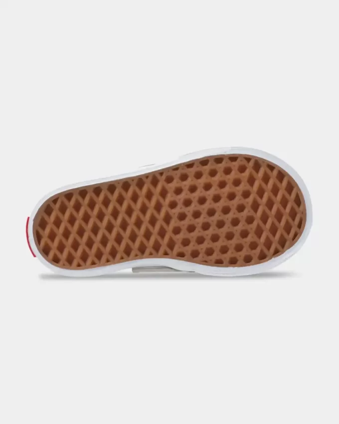 Zapato clásico sin cordones con diseño de cuadros en V para niños pequeños