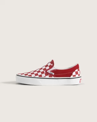 Zapato clásico sin cordones con diseño de cuadros para niños grandes