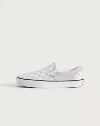 Zapato clásico sin cordones con diseño de cuadros para niños grandes