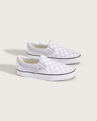 Zapato clásico sin cordones con diseño de cuadros para niños grandes