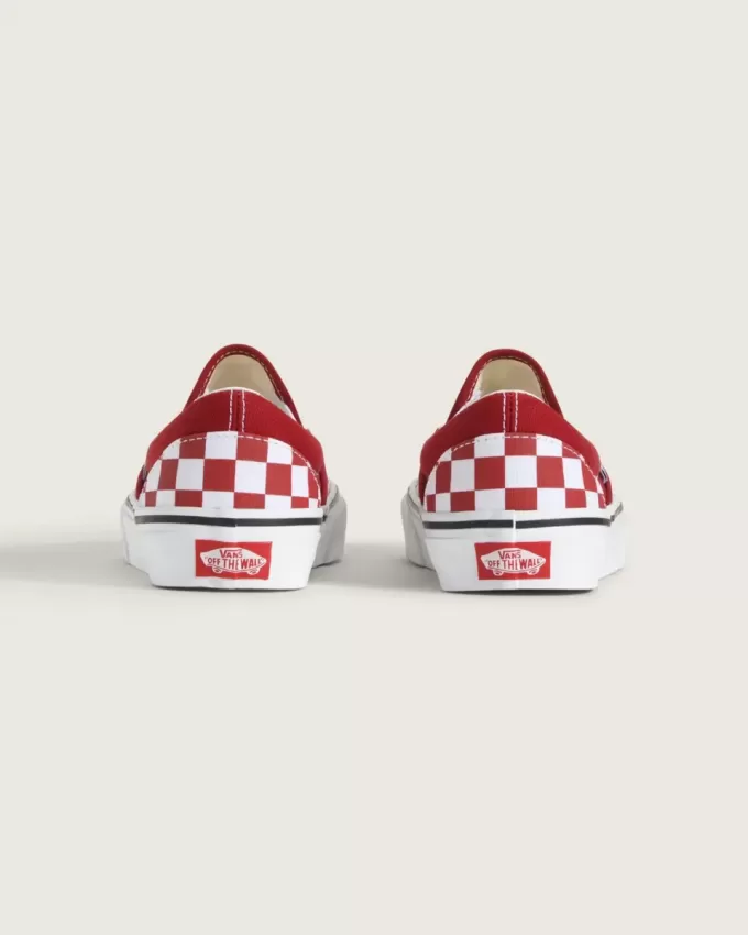 Zapato clásico sin cordones con diseño de cuadros para niños grandes