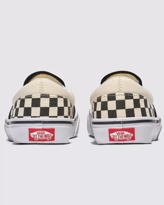 Zapato clásico sin cordones con diseño de cuadros para niños grandes