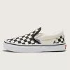 Zapato clásico sin cordones con diseño de cuadros para niños pequeños