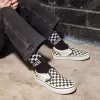 Zapato clásico sin cordones con diseño de cuadros para niños pequeños