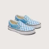 Zapato clásico sin cordones con diseño de cuadros para niños pequeños