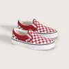 Zapato clásico sin cordones con diseño de cuadros para niños pequeños